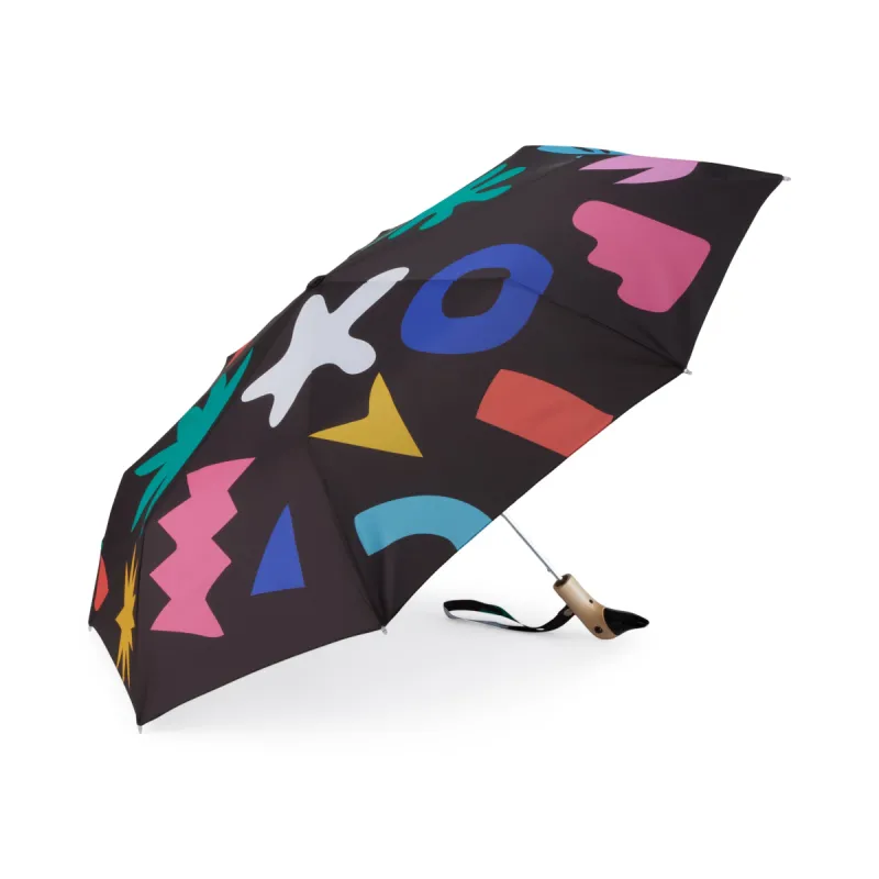 Original Duckhead Recycled Plastic Umbrella - Black/ Multi sold by Moma
