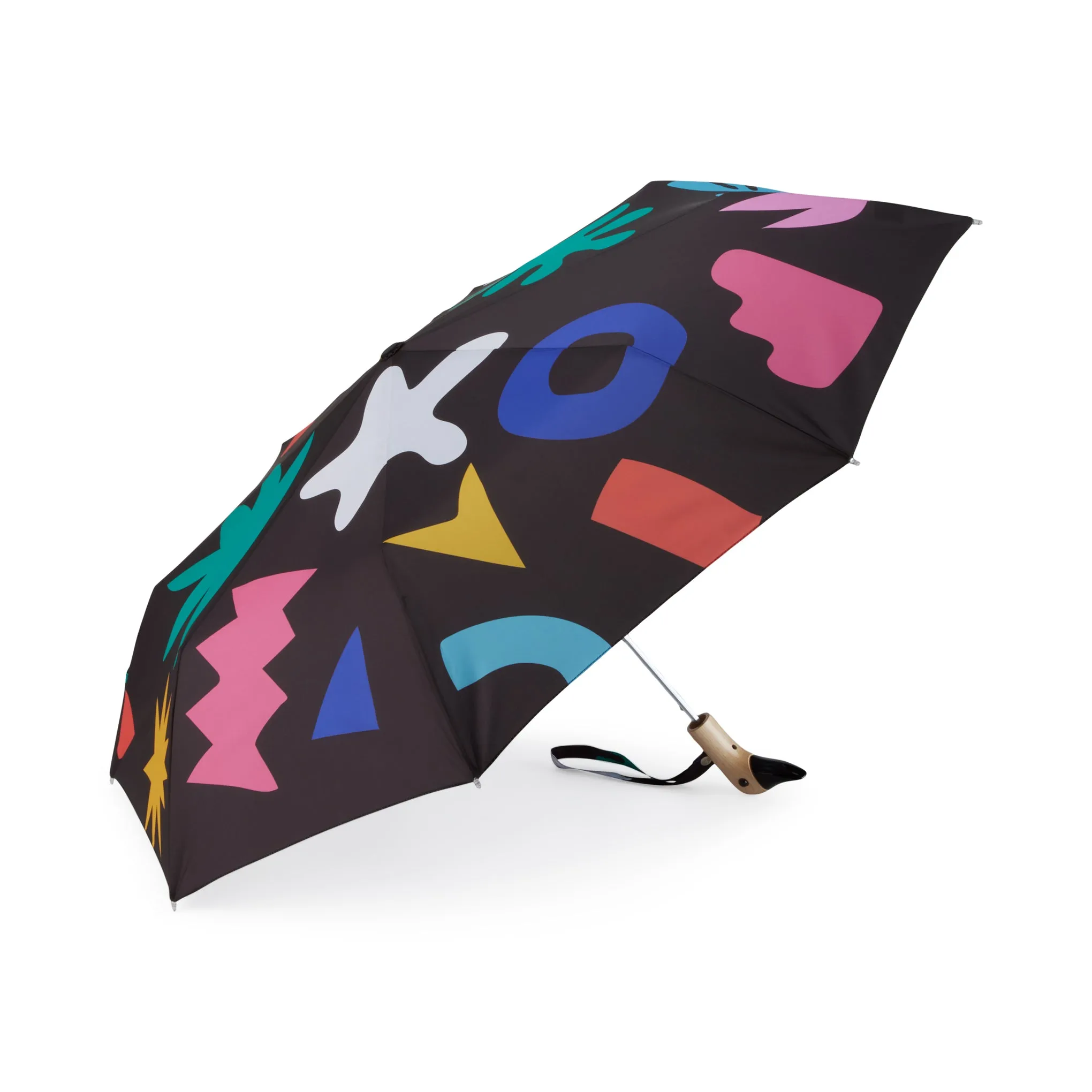 Original Duckhead Recycled Plastic Umbrella - Black/ Multi sold by Moma