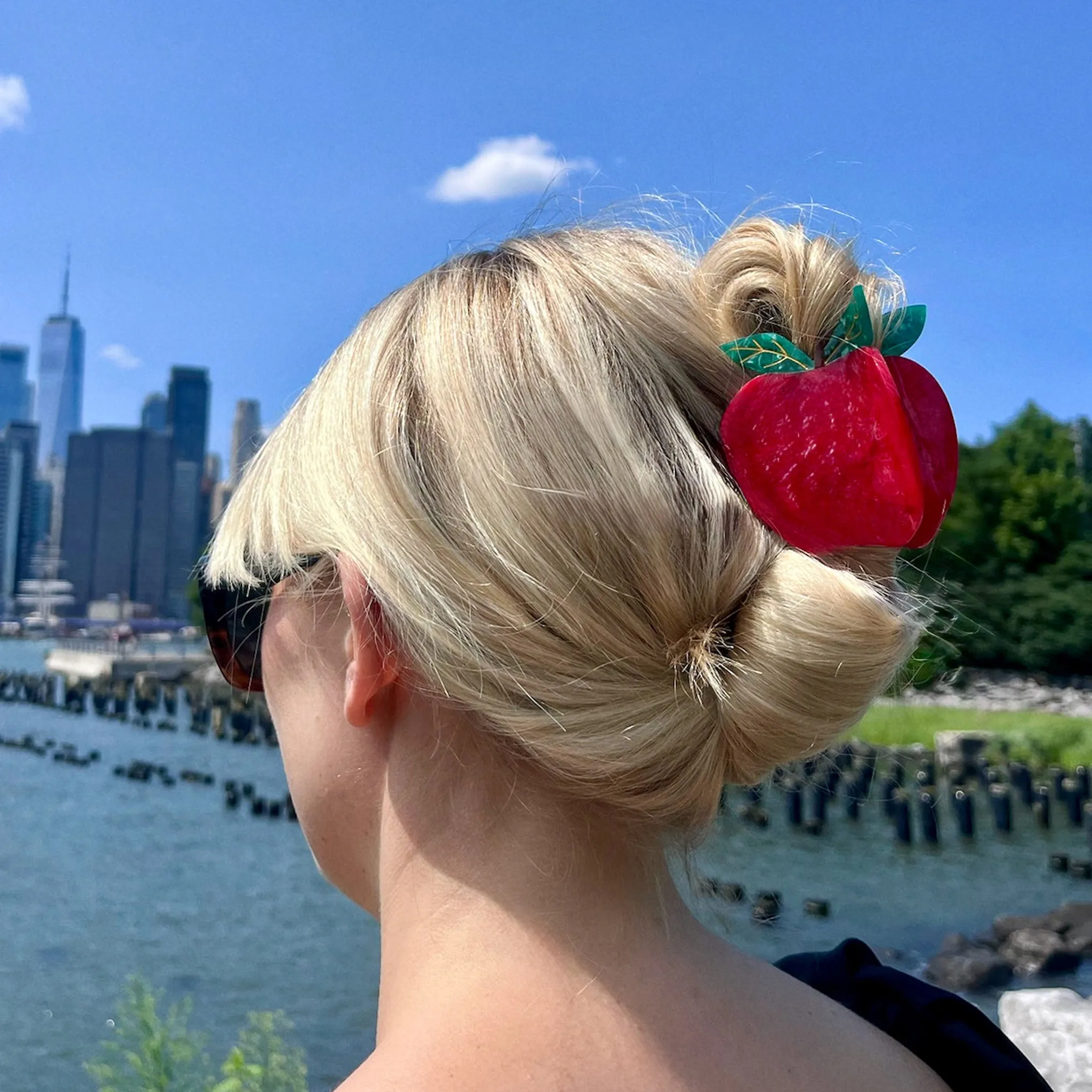 Solar Eclipse Hair Clip - Red Apple sold by Moma product image thumbnail 2