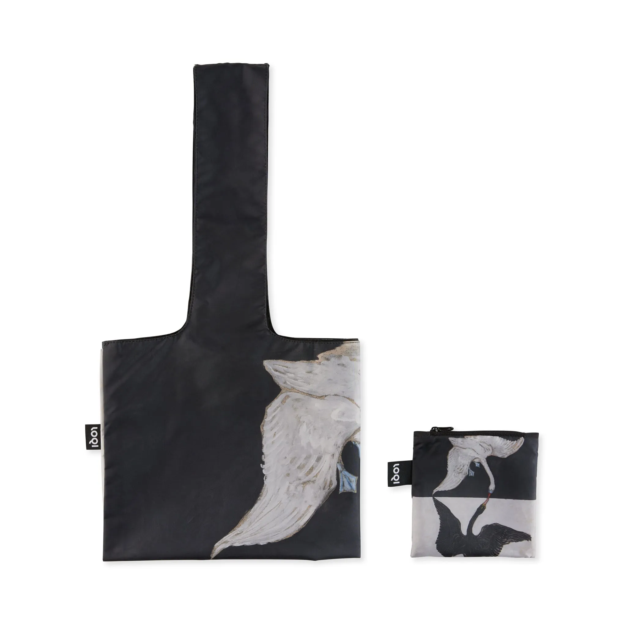 Loqi Recycled Polyester Artist Tote Bag - Hilma Af Klint Swans sold by Moma product image thumbnail 2