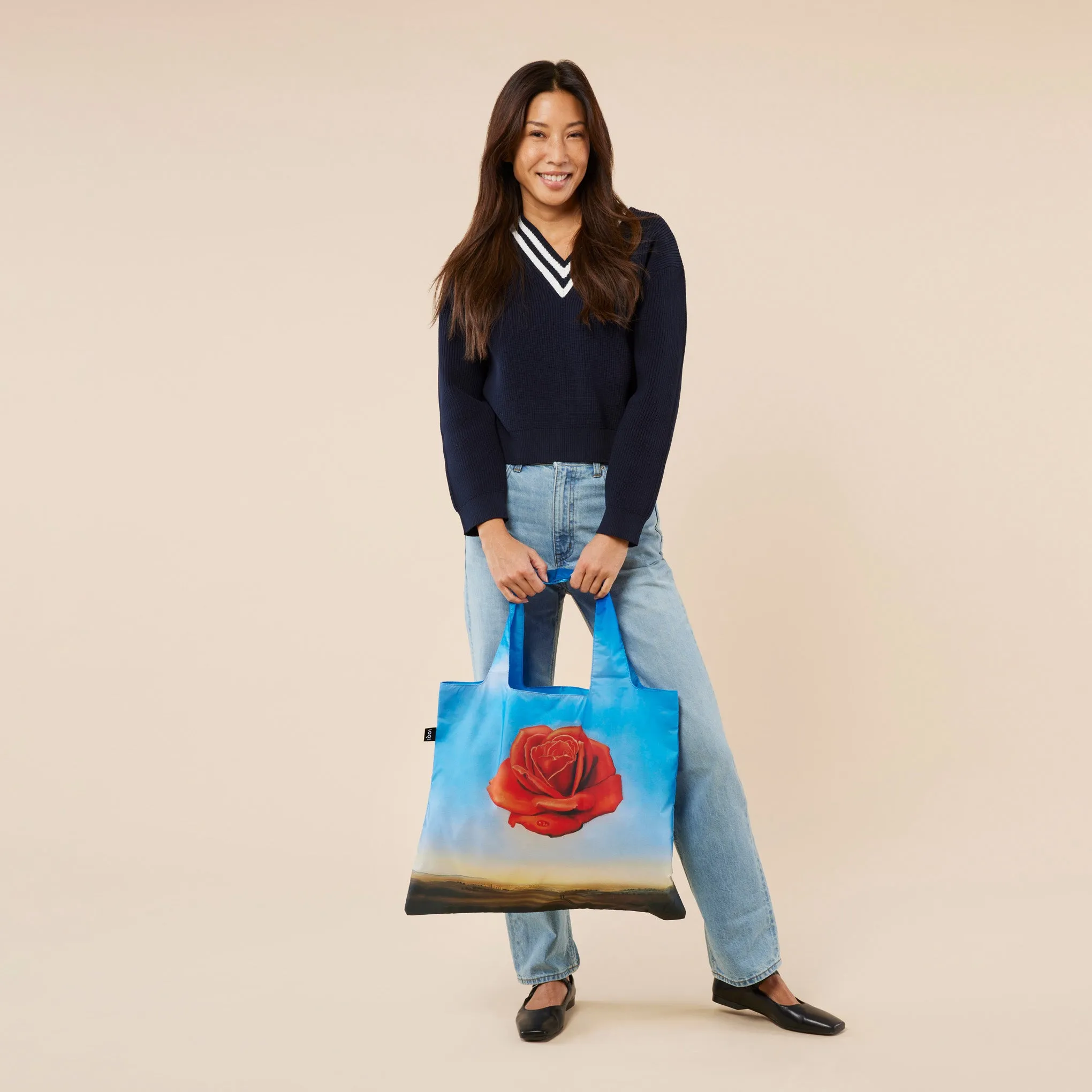 Loqi Recycled Polyester Artist Tote Bag - Dali Rose sold by Moma