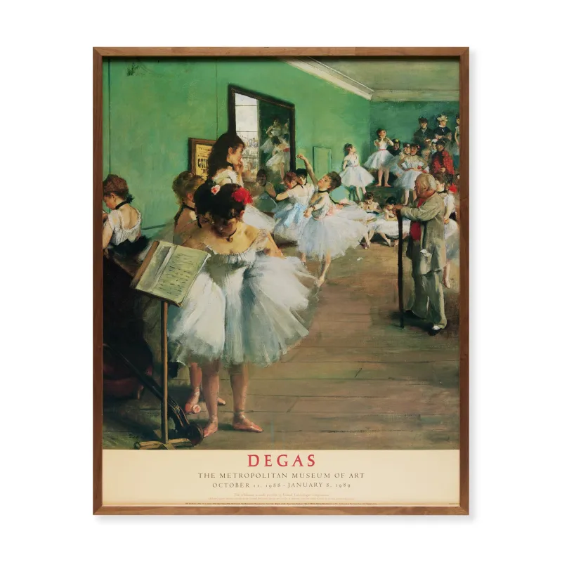 Edgar Degas The Dance Class (1874) Framed Poster made by Moma