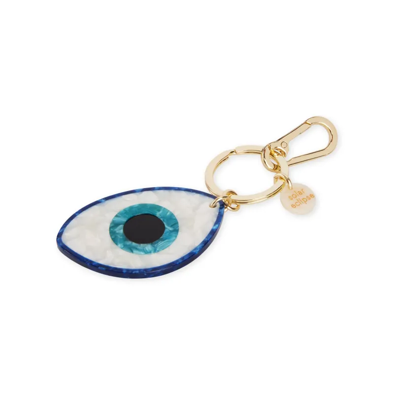 Solar Eclipse Keyring Bag Charm - Evil Eye sold by Moma