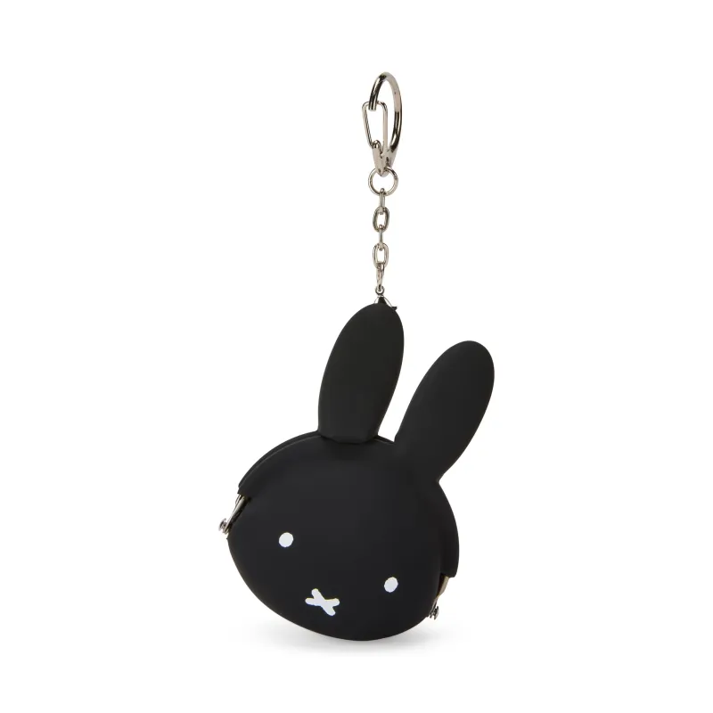 Miffy Pochi Pouch Keychain - Black sold by Moma