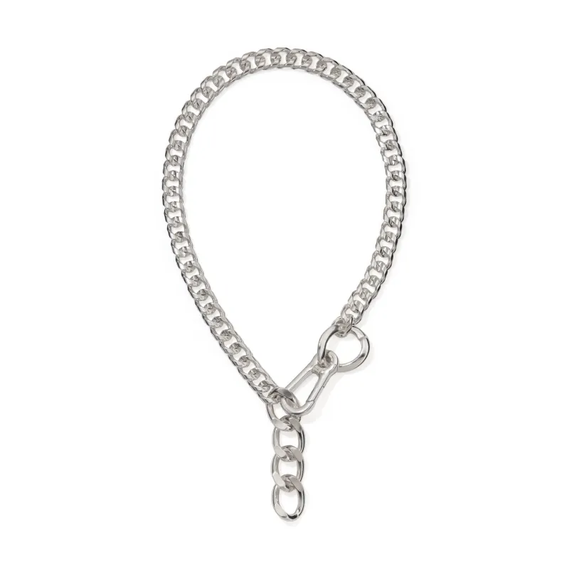 Martine Ali Silver Luc Curb Chain Necklace made by Moma