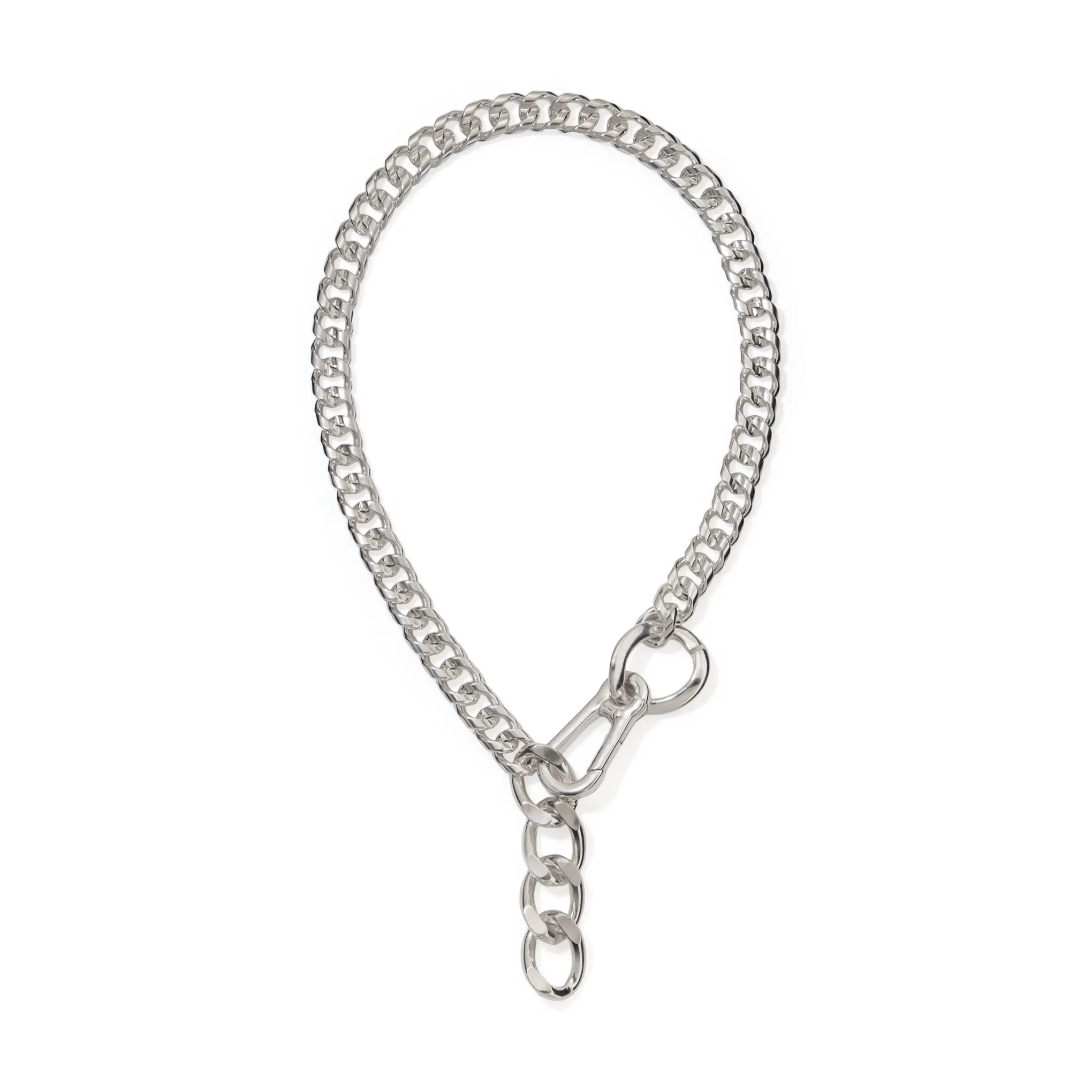 Martine Ali Silver Luc Curb Chain Necklace sold by Moma