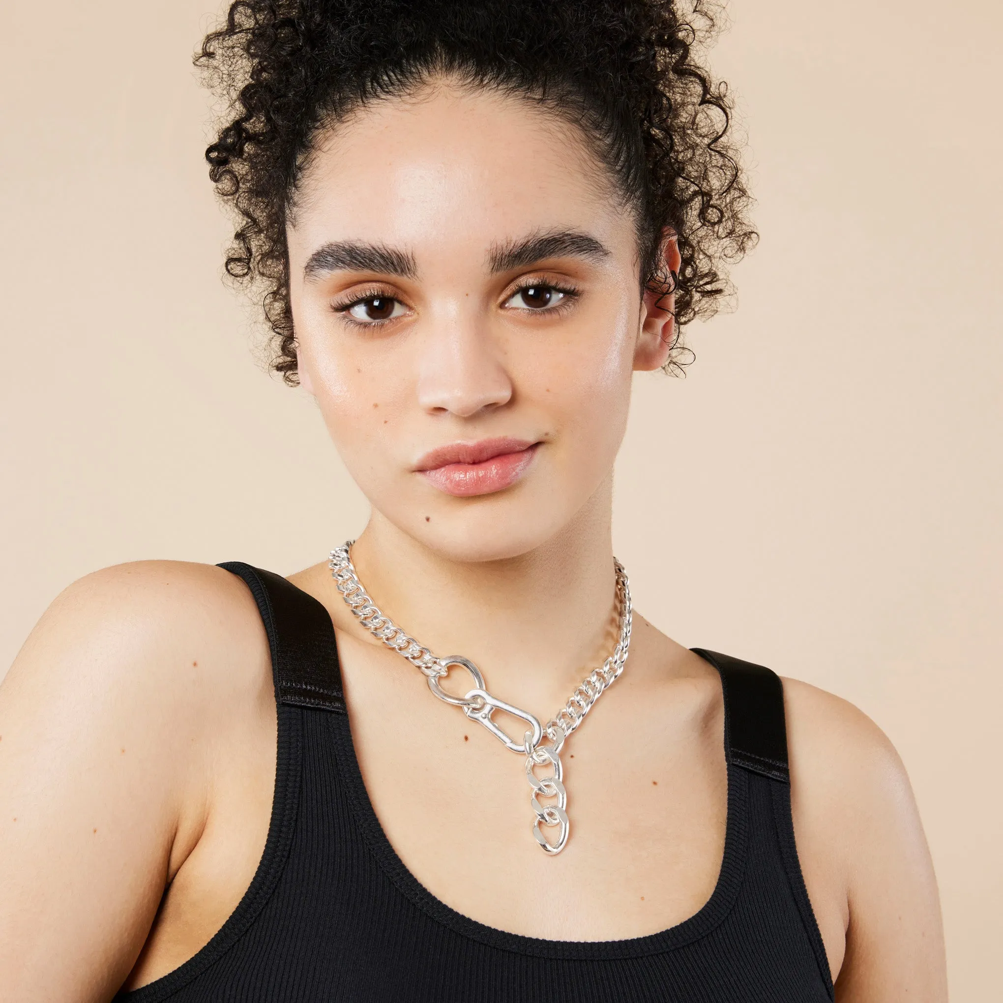 Martine Ali Silver Luc Curb Chain Necklace sold by Moma product image thumbnail 2