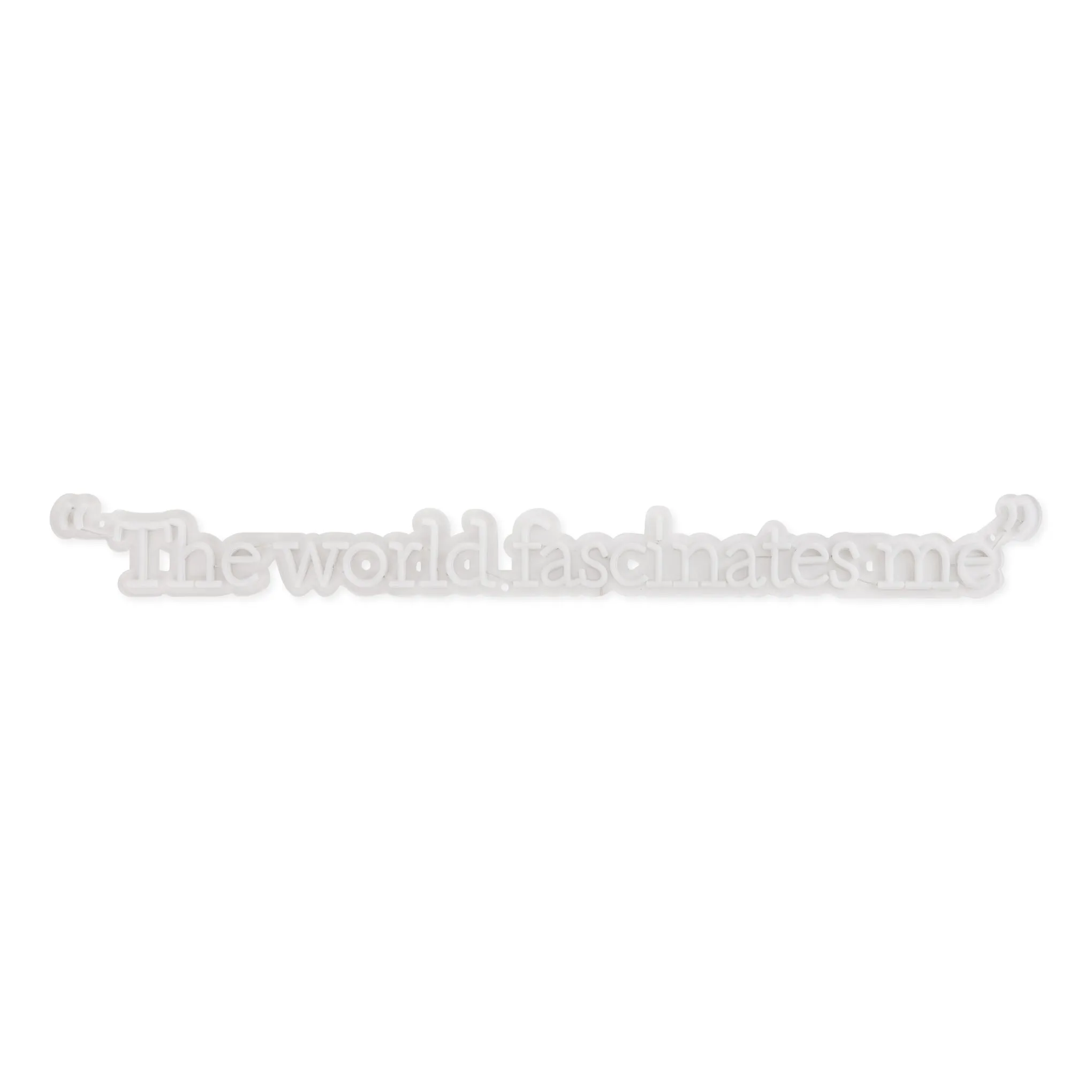 Andy Warhol The World Fascinates Me Quote Neon Sign sold by Moma product image thumbnail 3