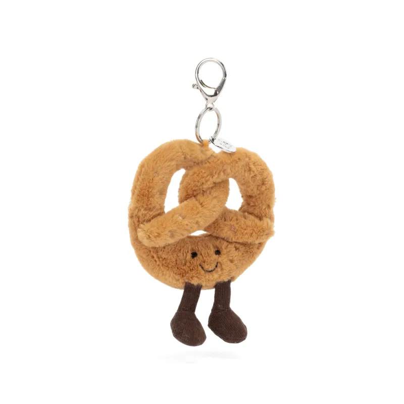 Jellycat Food Bag Charm Plush - Pretzel sold by Moma