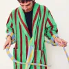 Dusen Dusen Striped Bathrobe - Nicholas Stripe sold by Moma