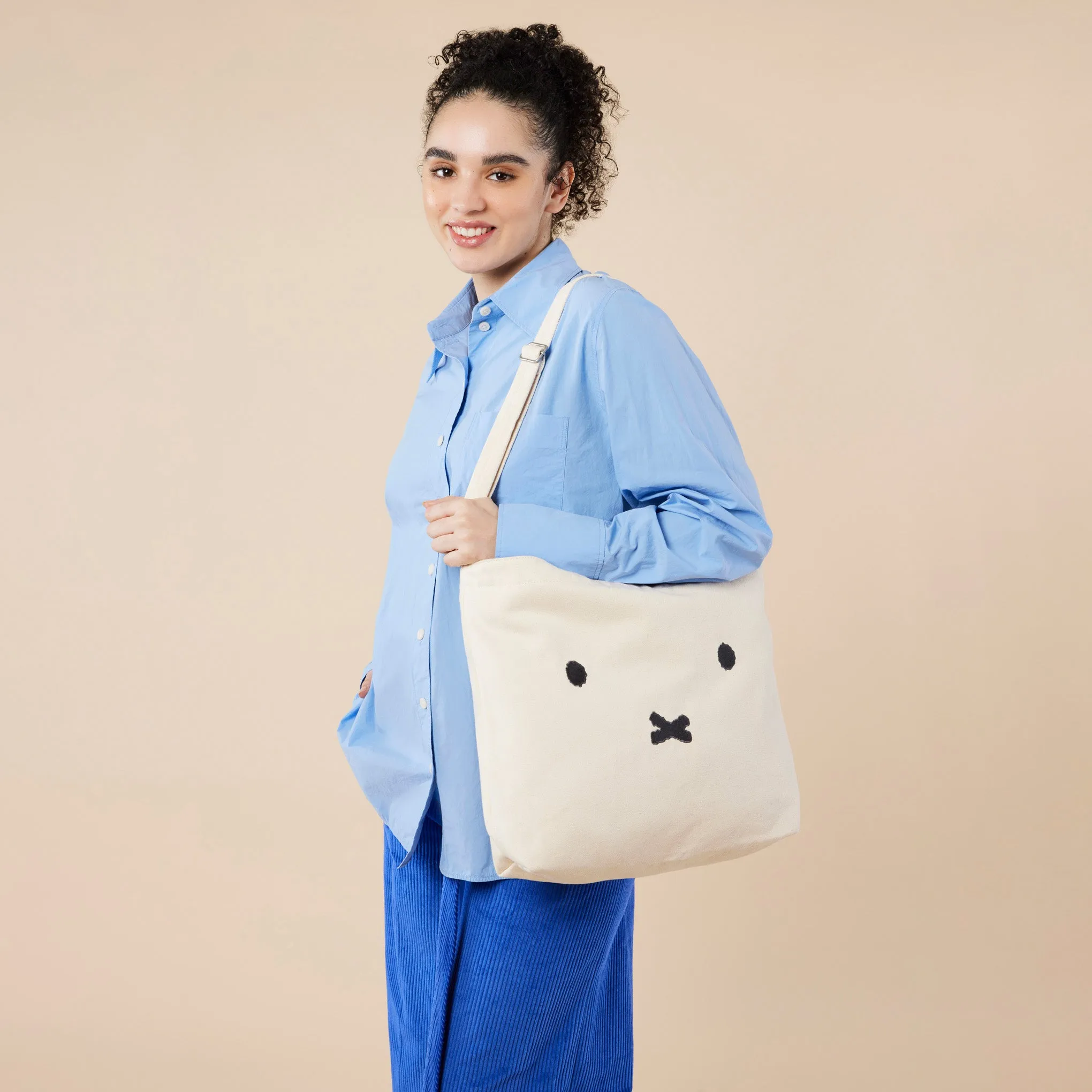 Miffy Baggu Recycled Cotton Horizontal Zip Duck Bag sold by Moma product image thumbnail 2