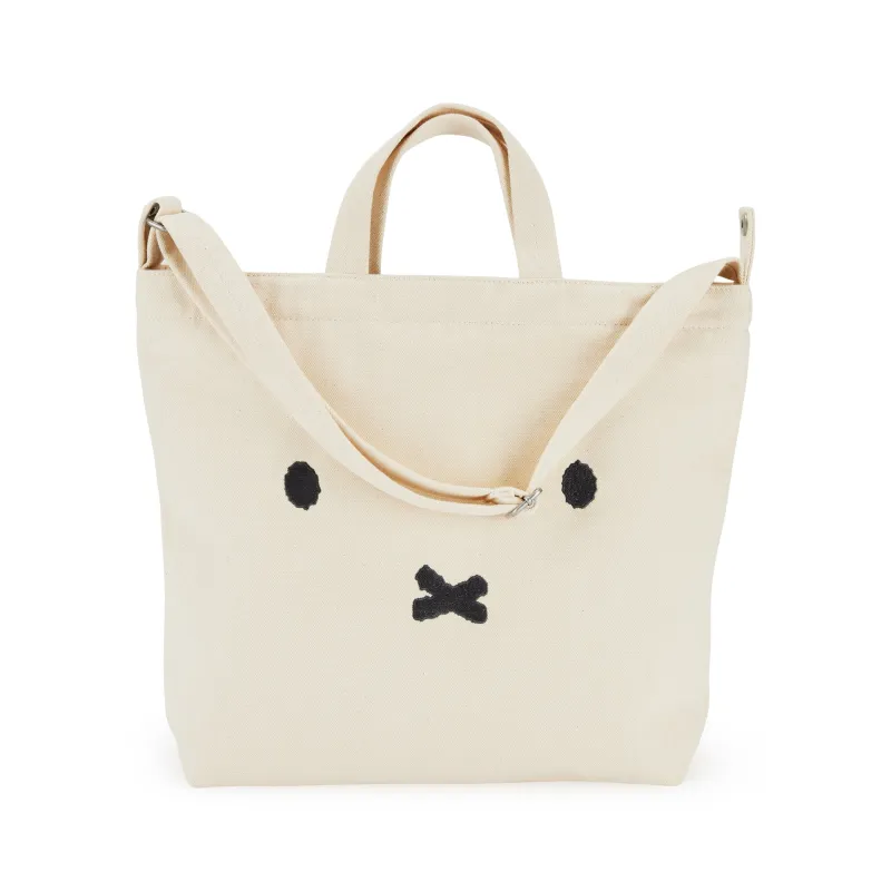Miffy Baggu Recycled Cotton Horizontal Zip Duck Bag sold by Moma