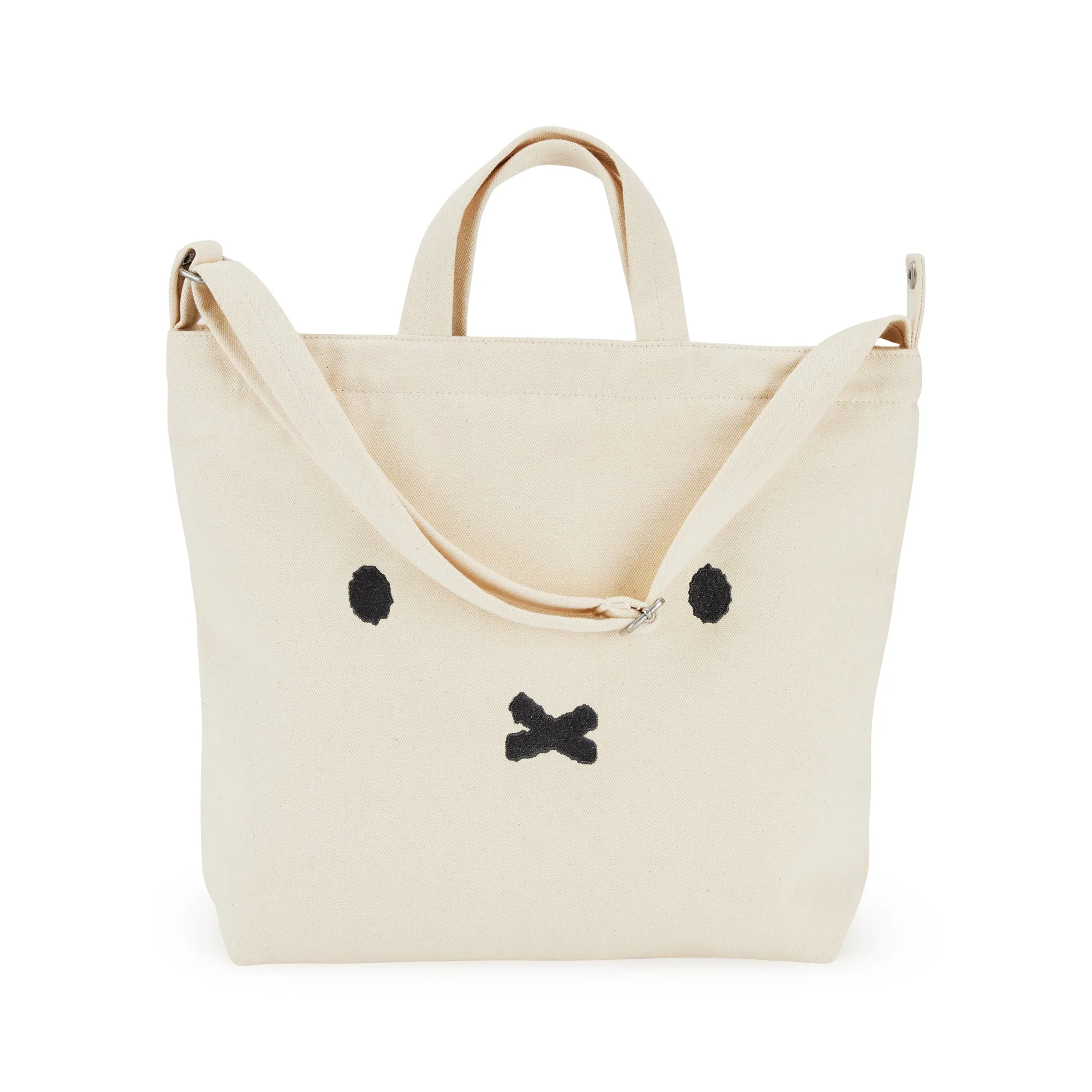 Miffy Baggu Recycled Cotton Horizontal Zip Duck Bag sold by Moma