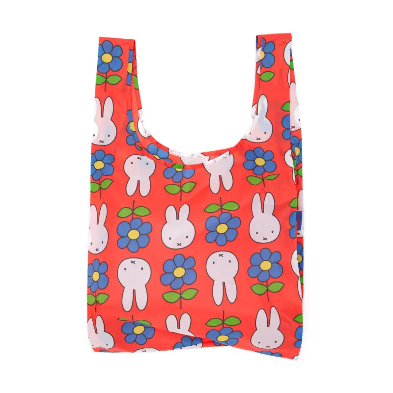 Miffy Baggu Recycled Nylon Standard Tote Bag - Flower Miffy sold by Moma