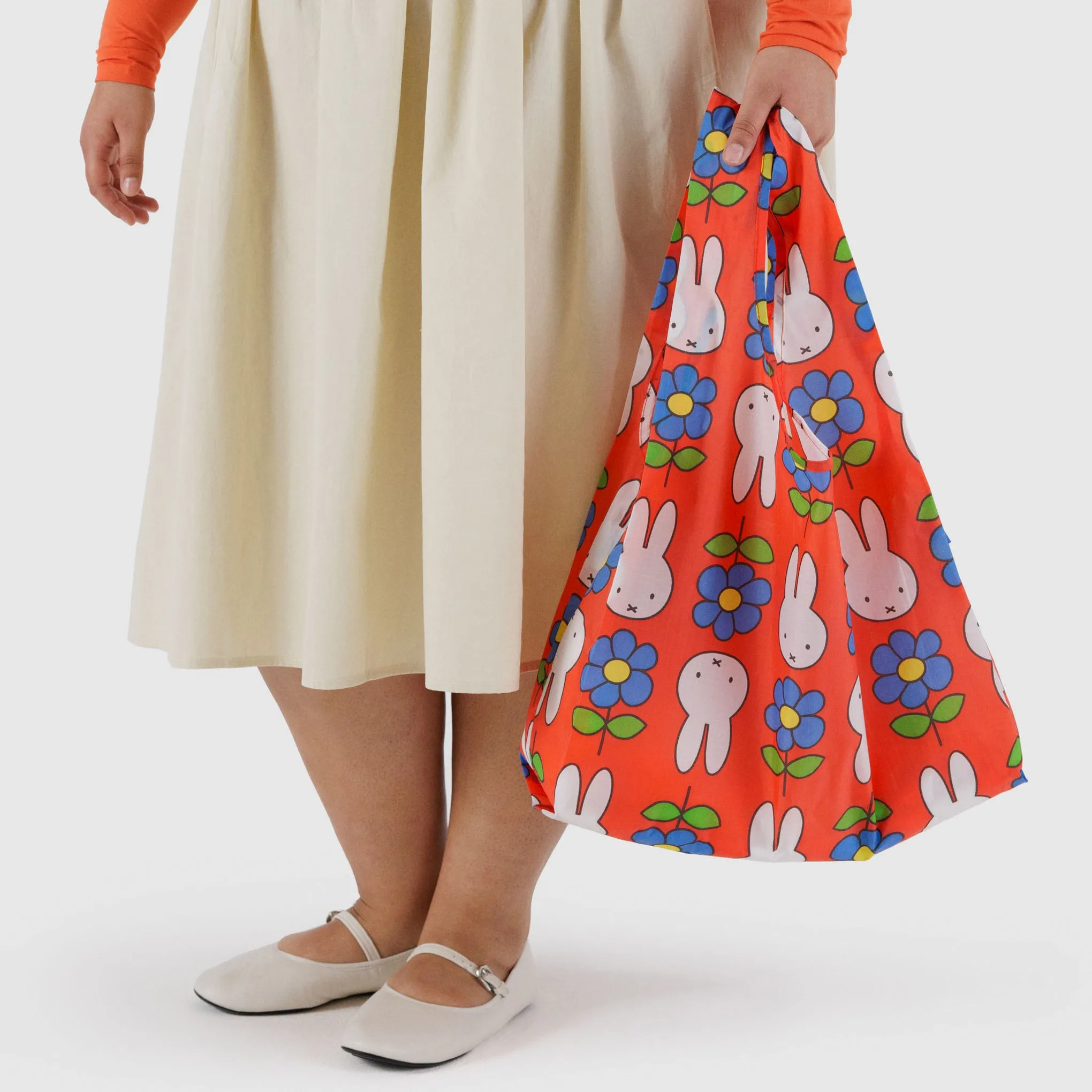Miffy Baggu Recycled Nylon Standard Tote Bag - Flower Miffy sold by Moma product image thumbnail 2