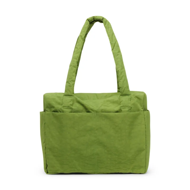 Baggu Recycled Nylon Small Cloud Carry-On Bag - Green Juice sold by Moma