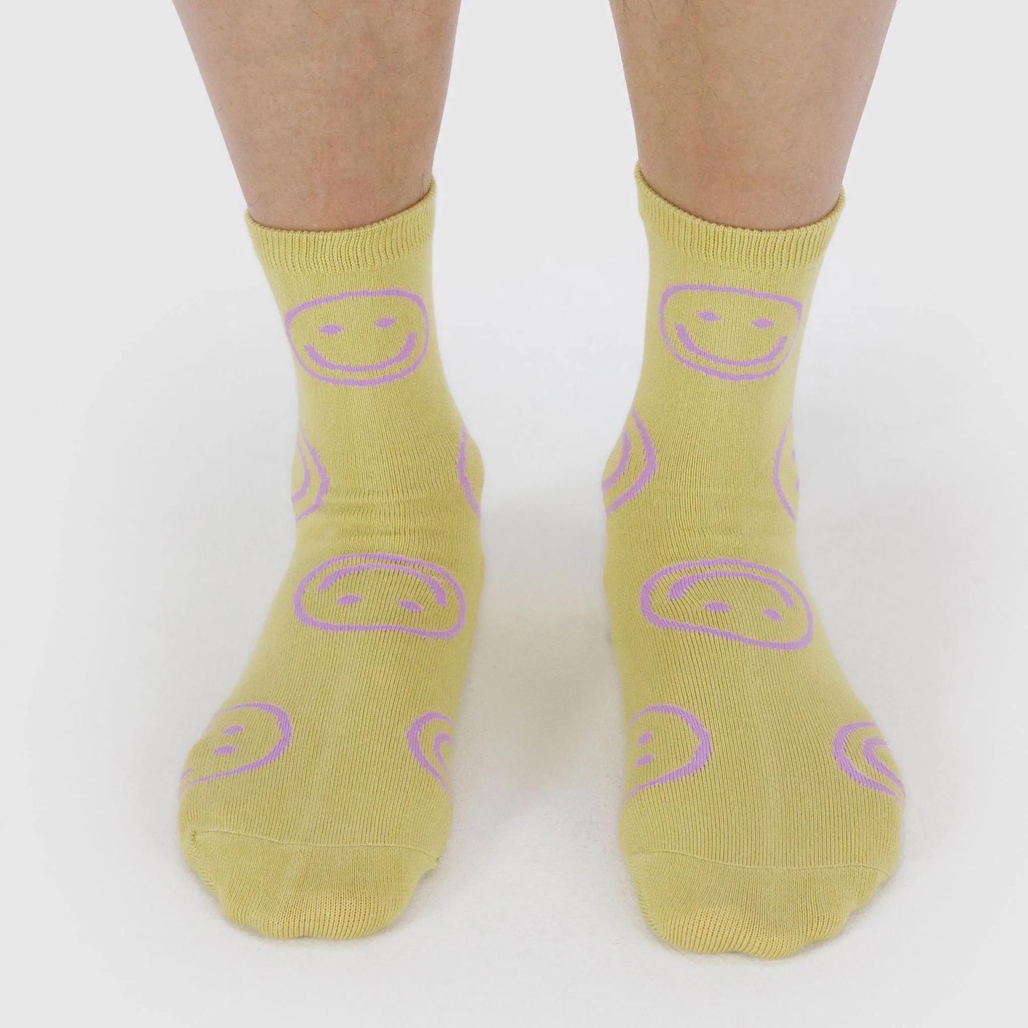 Baggu Crew Socks - Straw Happy sold by Moma product image thumbnail 4