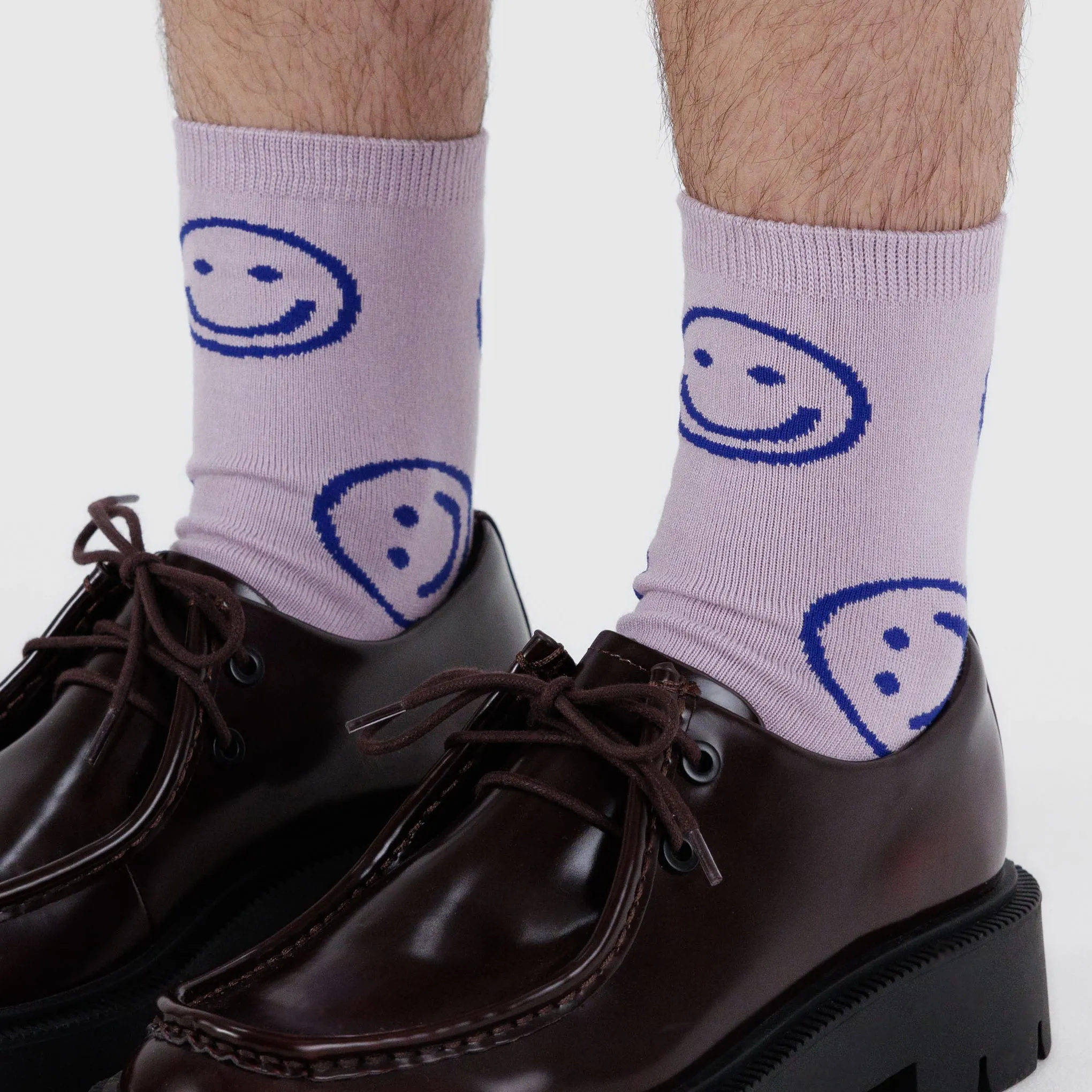Baggu Crew Socks - Dusty Pink Happy sold by Moma product image thumbnail 2