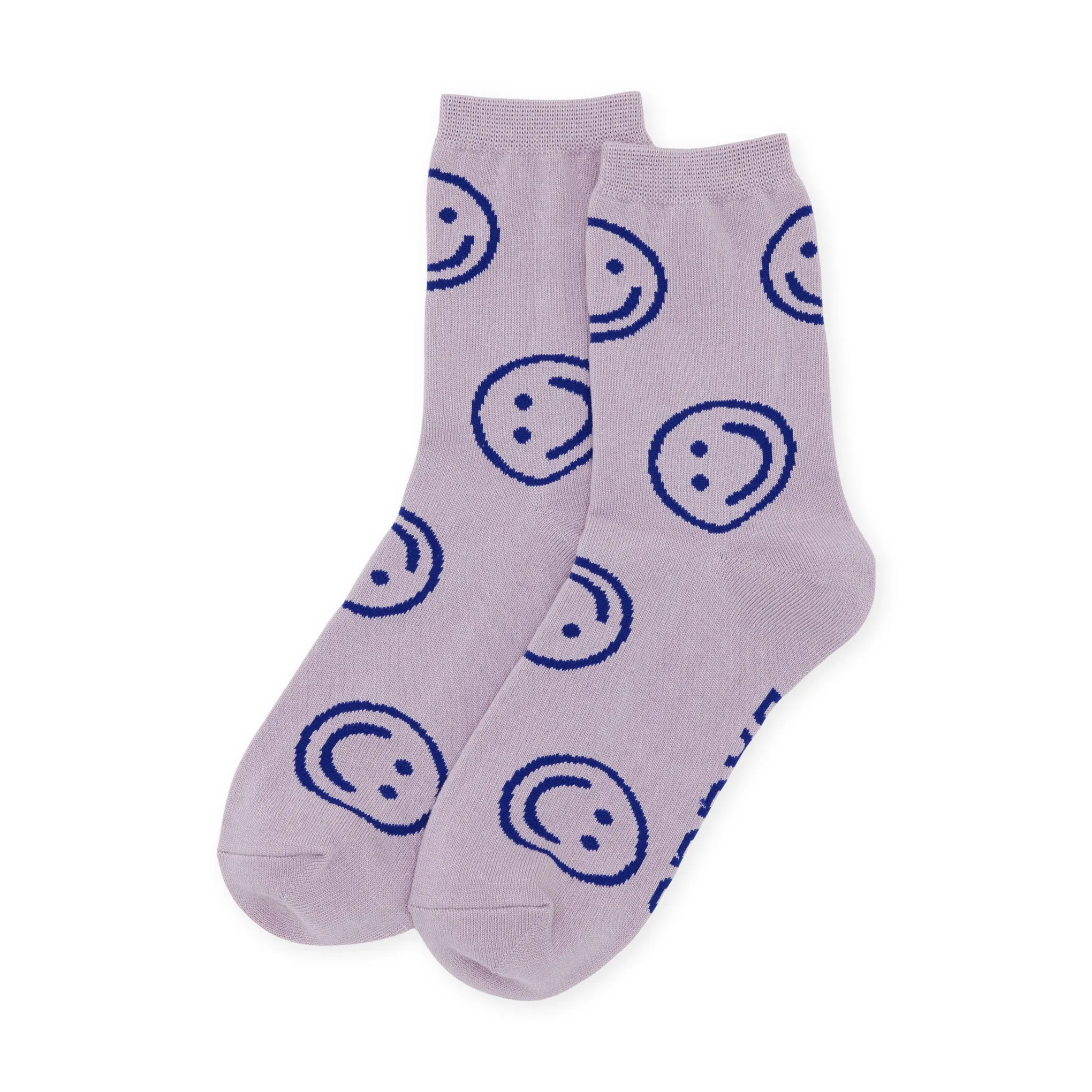 Baggu Crew Socks - Dusty Pink Happy sold by Moma