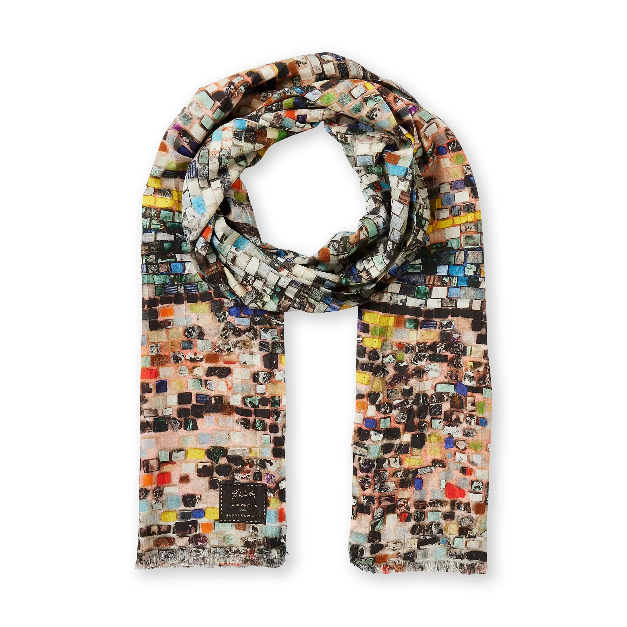 Jack Whitten Cotton & Silk Quantum Scarf sold by Moma