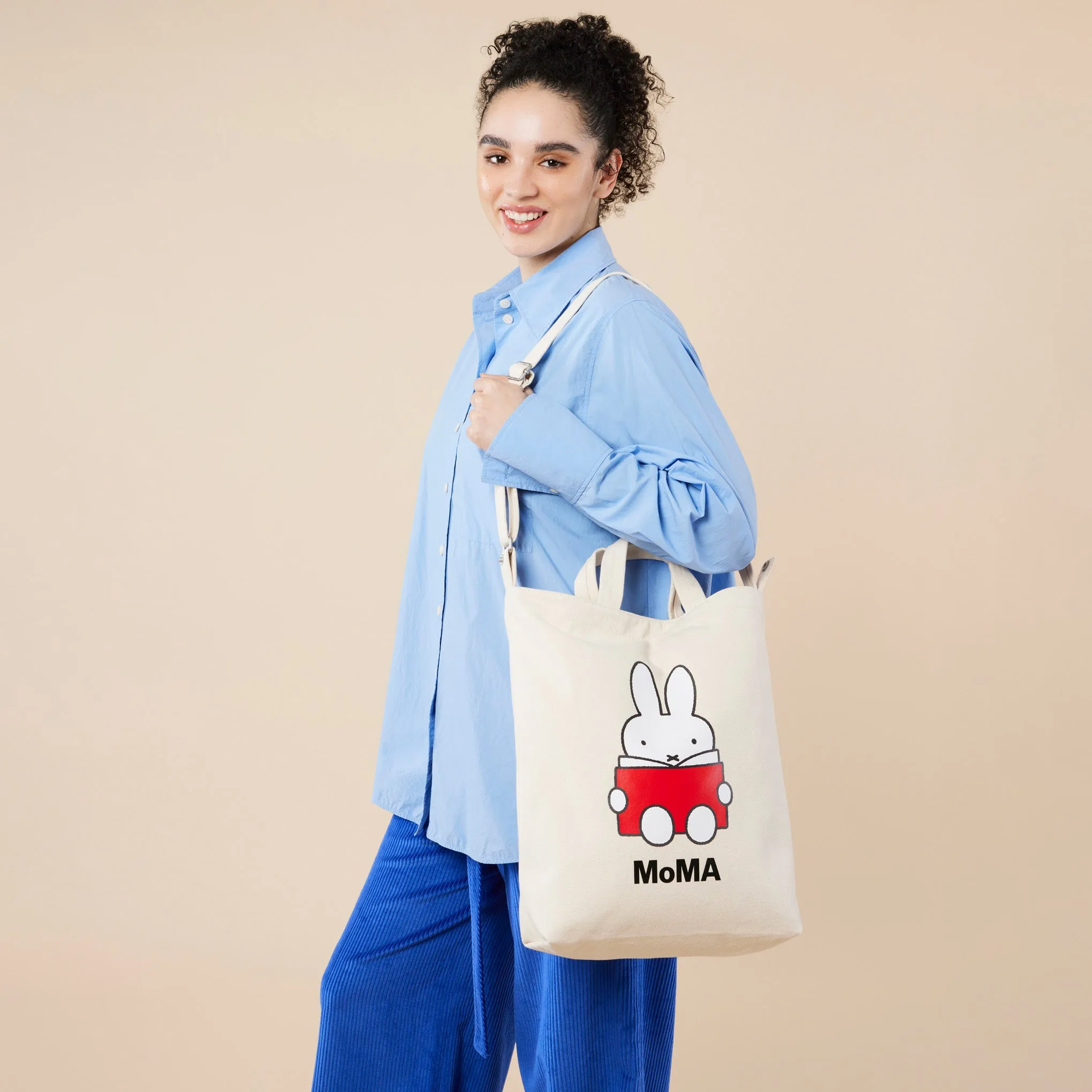 MoMA Miffy Baggu Recycled Cotton Zip Duck Bag sold by Moma product image thumbnail 2