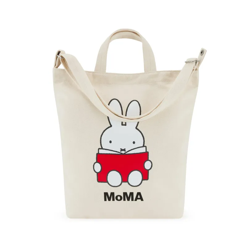 MoMA Miffy Baggu Recycled Cotton Zip Duck Bag sold by Moma