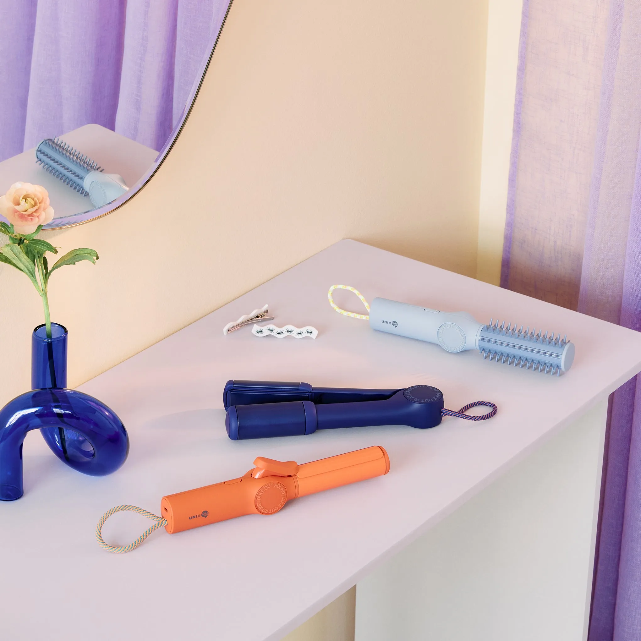 Compact Ceramic Hair Styling Tool - Navy sold by Moma product image thumbnail 2