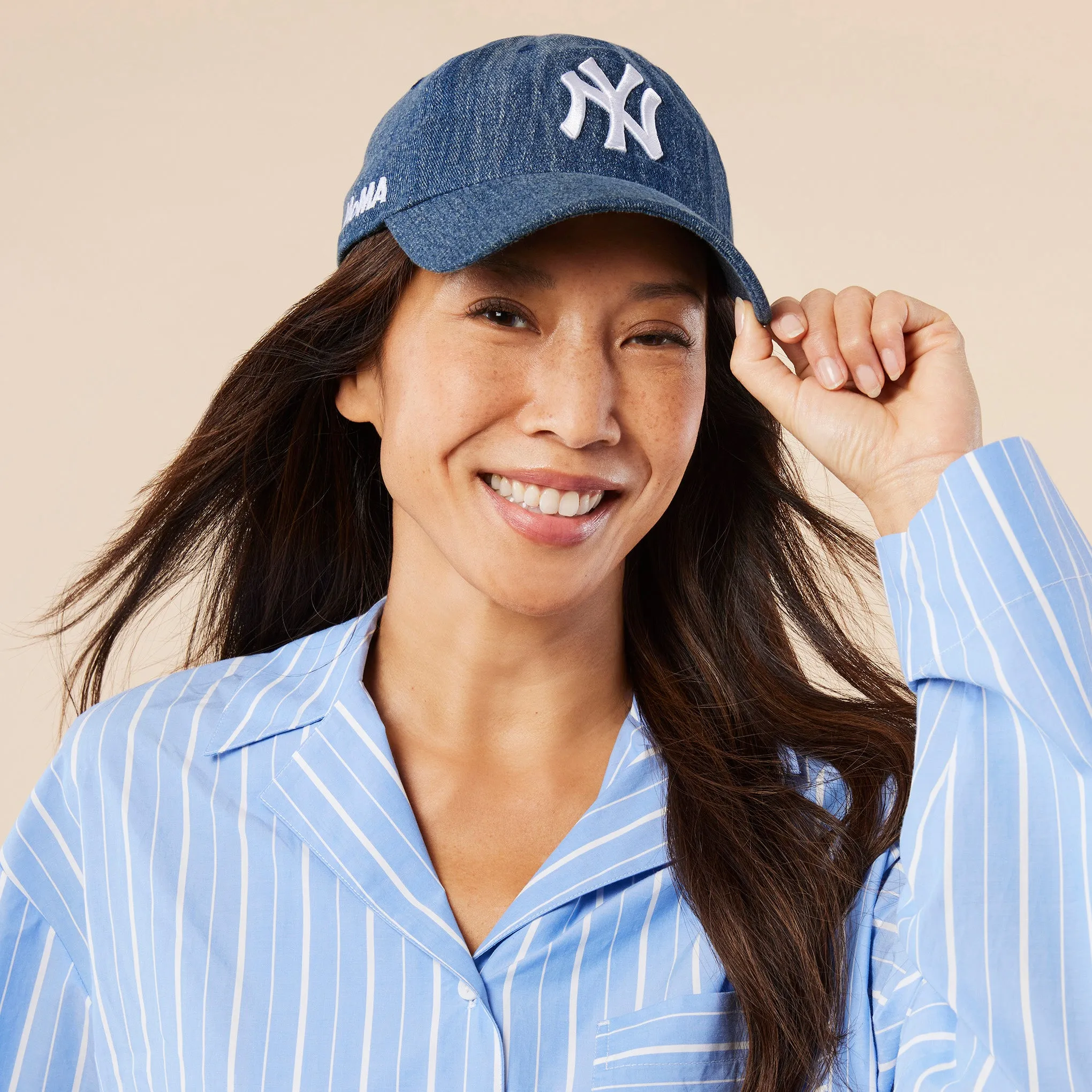 MoMA NY Yankees 9TWENTY Denim Adjustable Baseball Cap sold by Moma product image thumbnail 5