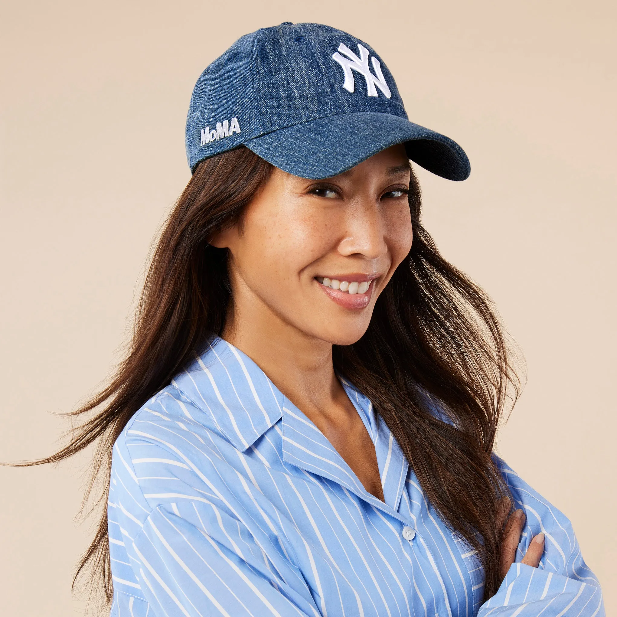 MoMA NY Yankees 9TWENTY Denim Adjustable Baseball Cap sold by Moma product image thumbnail 3