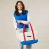 MoMA Baggu Heavyweight Canvas Tote - Red/ Blue sold by Moma