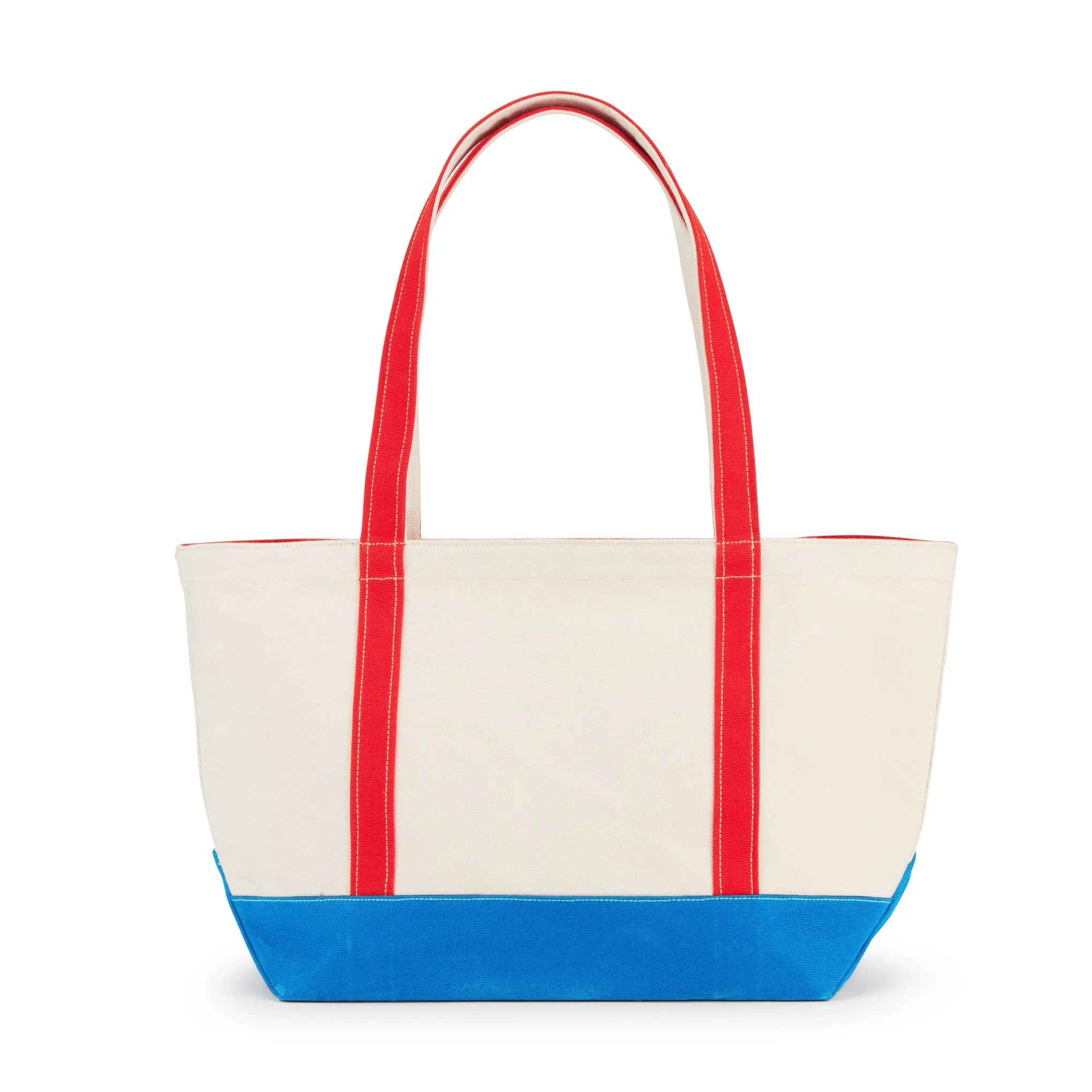 MoMA Baggu Heavyweight Canvas Tote - Red/ Blue sold by Moma product image thumbnail 4
