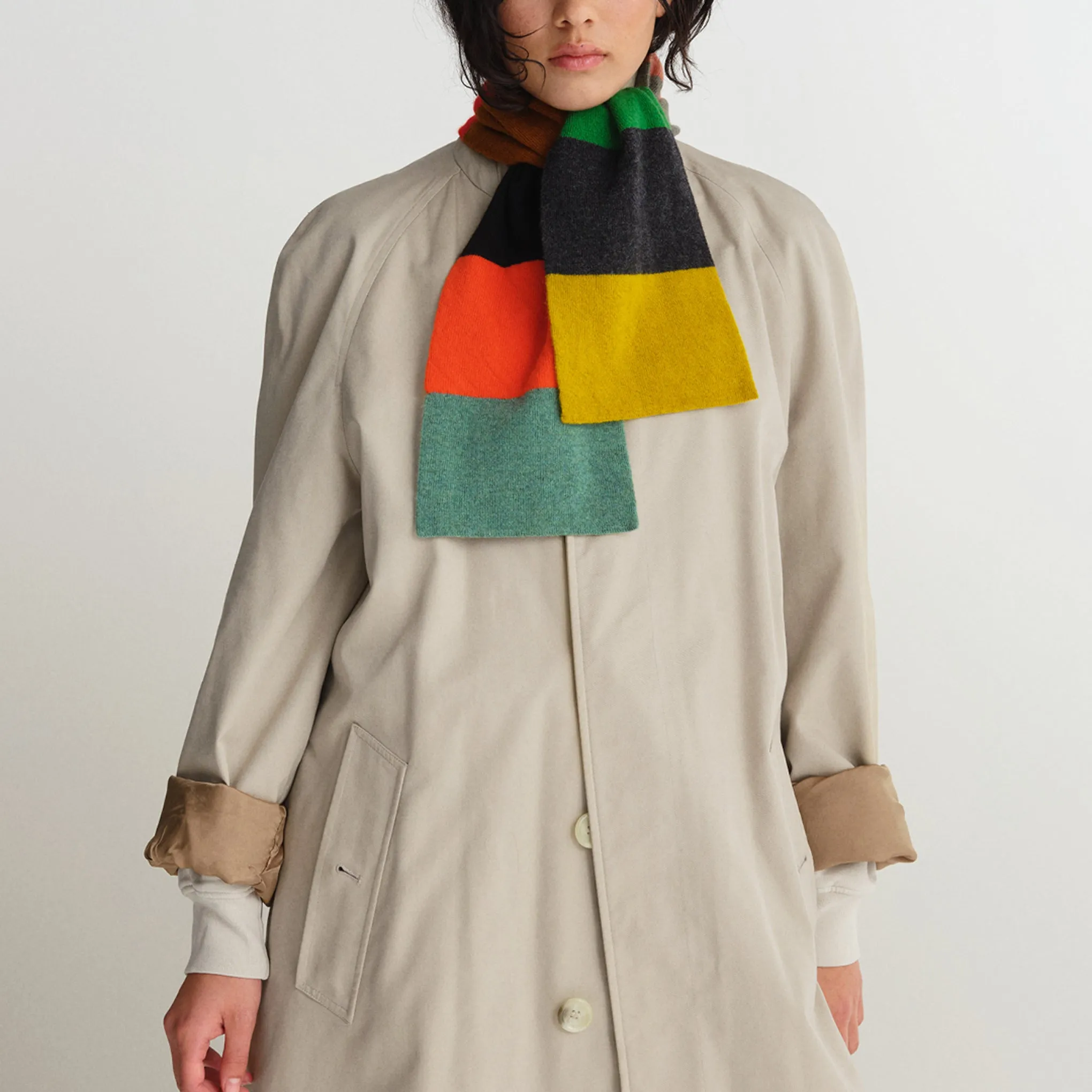 Jo Gordon Mini Colorblock Lambswool Scarf sold by Moma product image thumbnail 2