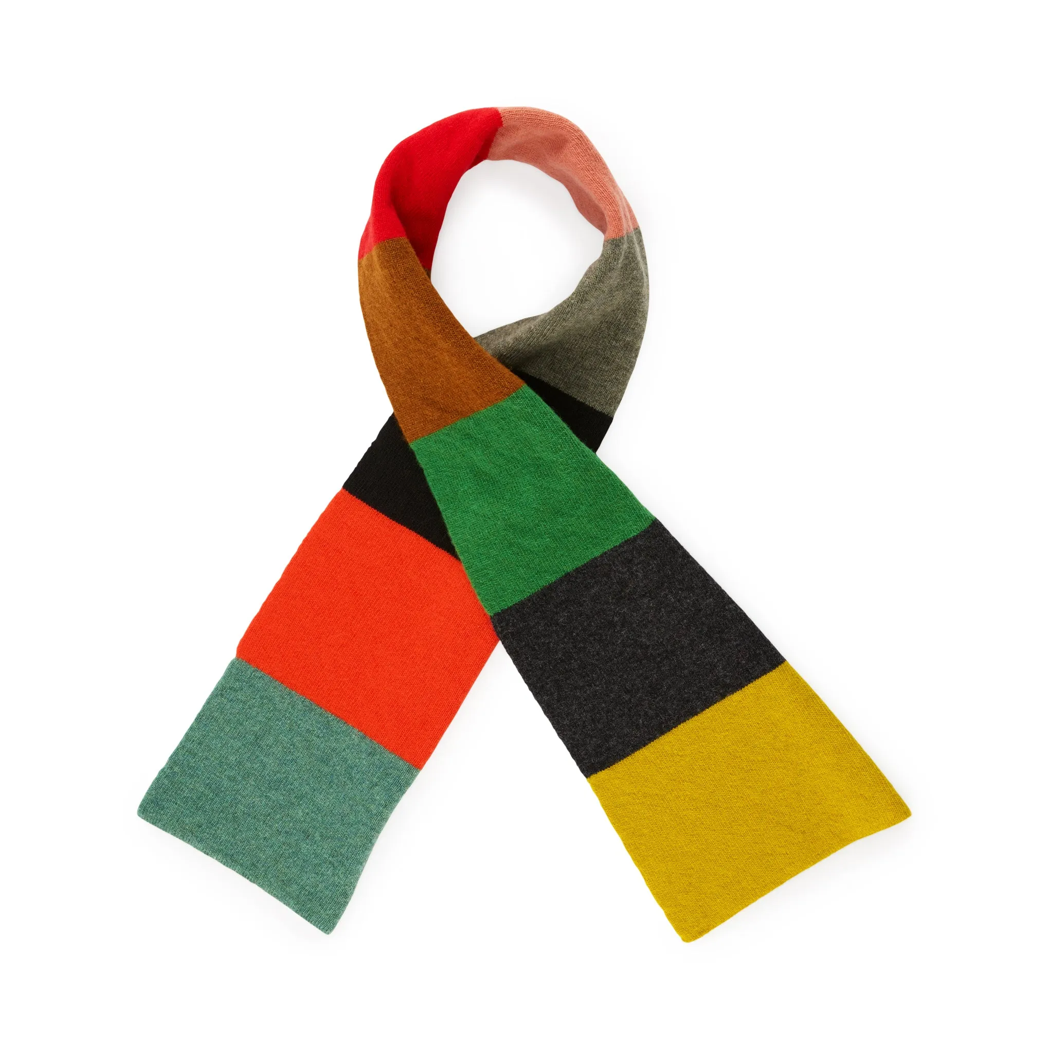 Jo Gordon Mini Colorblock Lambswool Scarf sold by Moma