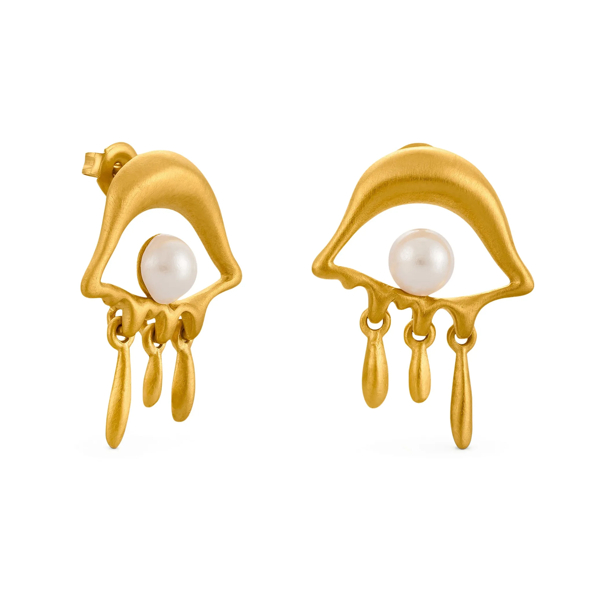 Salvador Dalí Gold-Plated Mini Eye Post Earrings sold by Moma product image thumbnail 3