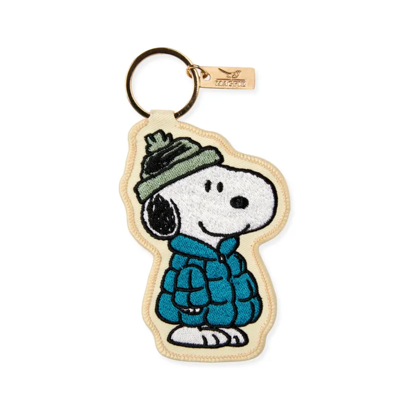 Snoopy Embroidered Key Ring Bag Charm - Puffer sold by Moma
