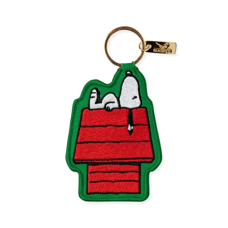 Snoopy Embroidered Key Ring Bag Charm - House sold by Moma