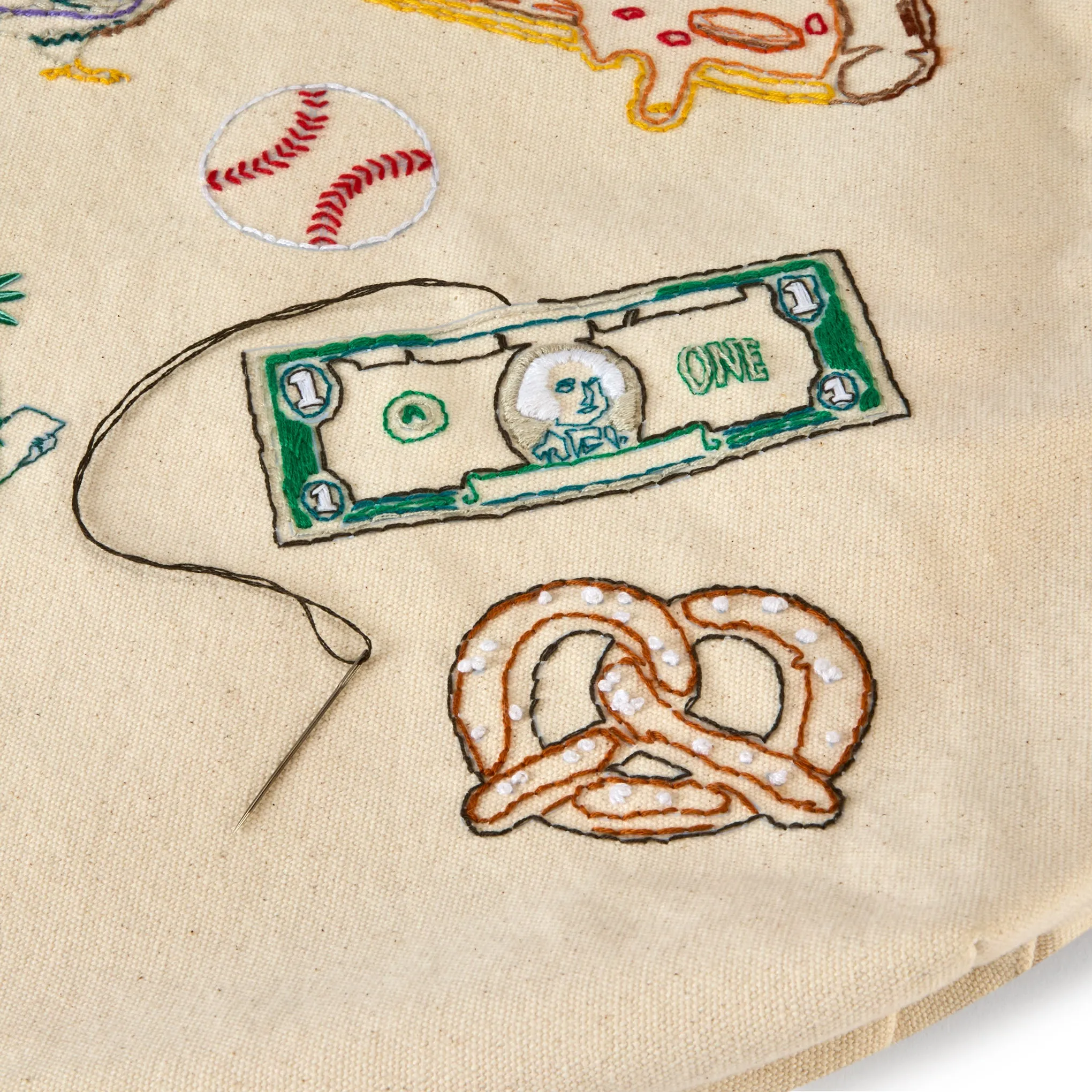 DIY Embroidery Stitch Your City NYC Tote Bag sold by Moma product image thumbnail 4