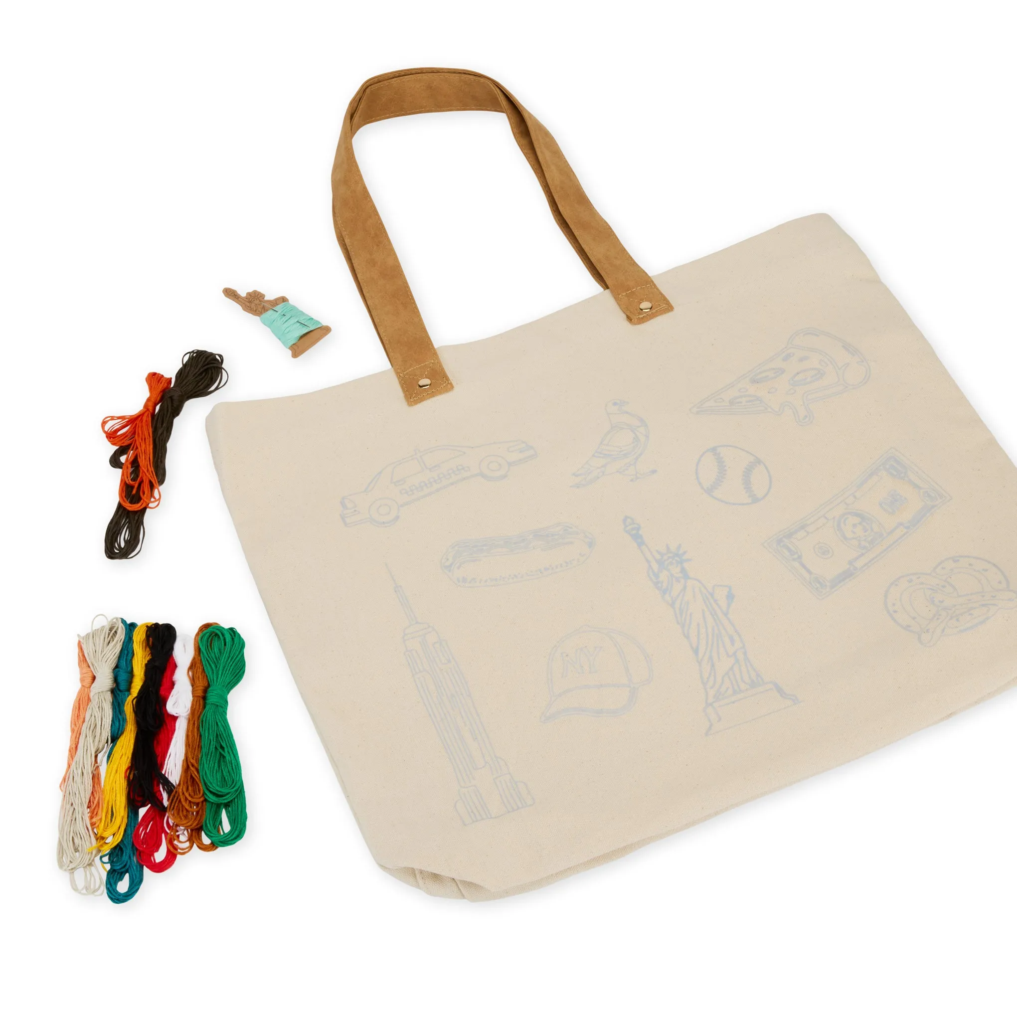 DIY Embroidery Stitch Your City NYC Tote Bag sold by Moma product image thumbnail 5