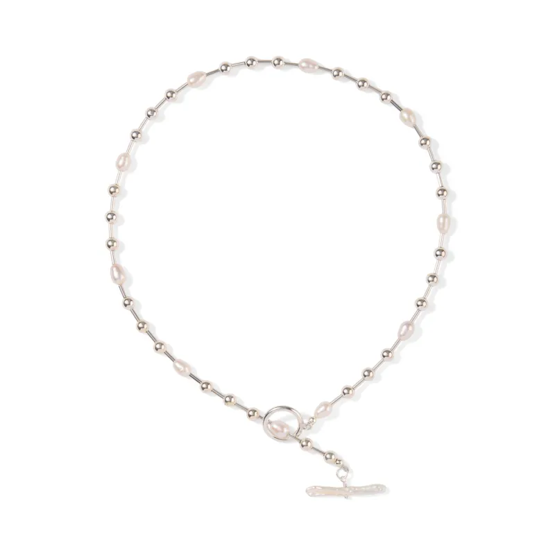 Yam Bonar Pearl Sterling Silver Choker Necklace sold by Moma