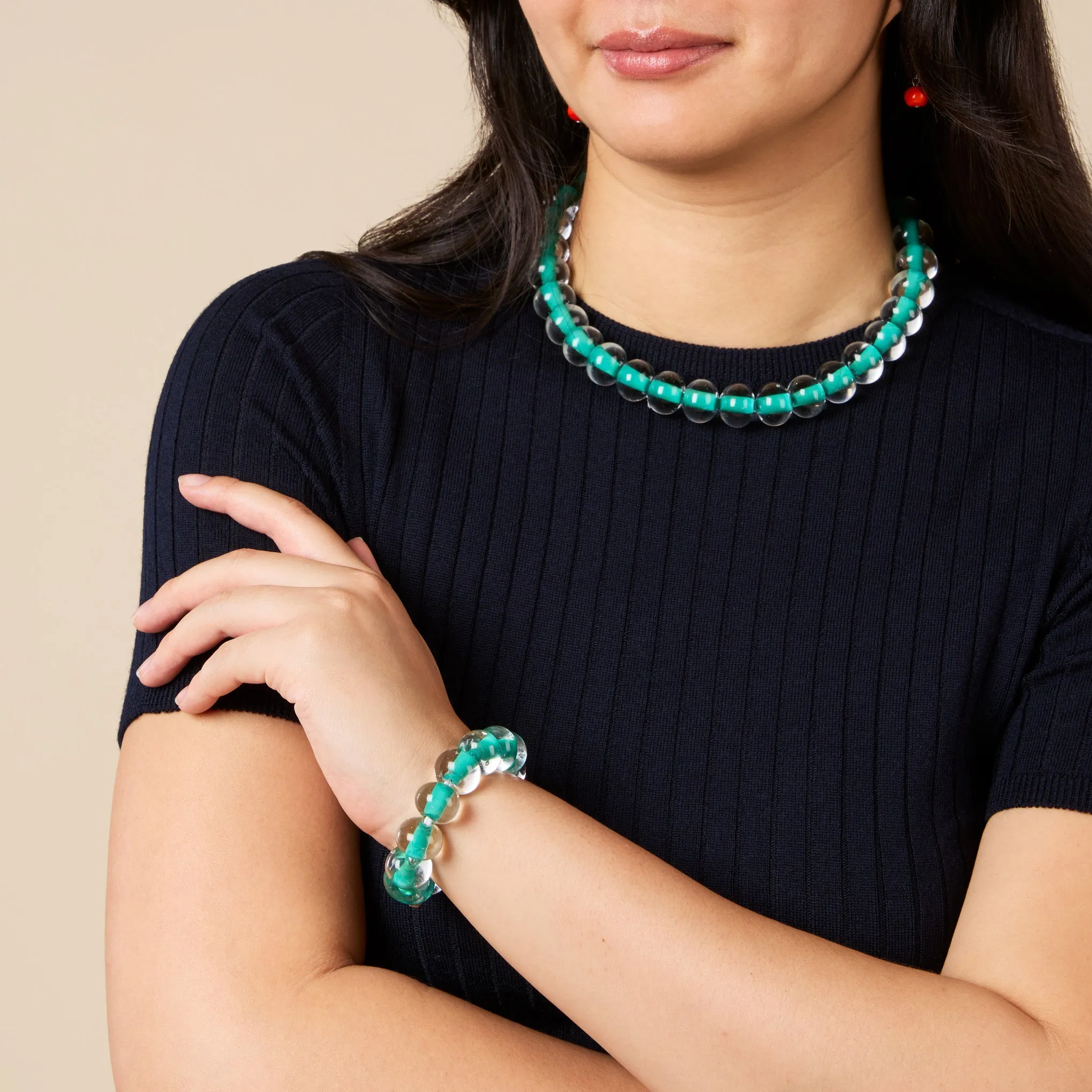 Glass Ball Strip Bracelet sold by Moma product image thumbnail 2