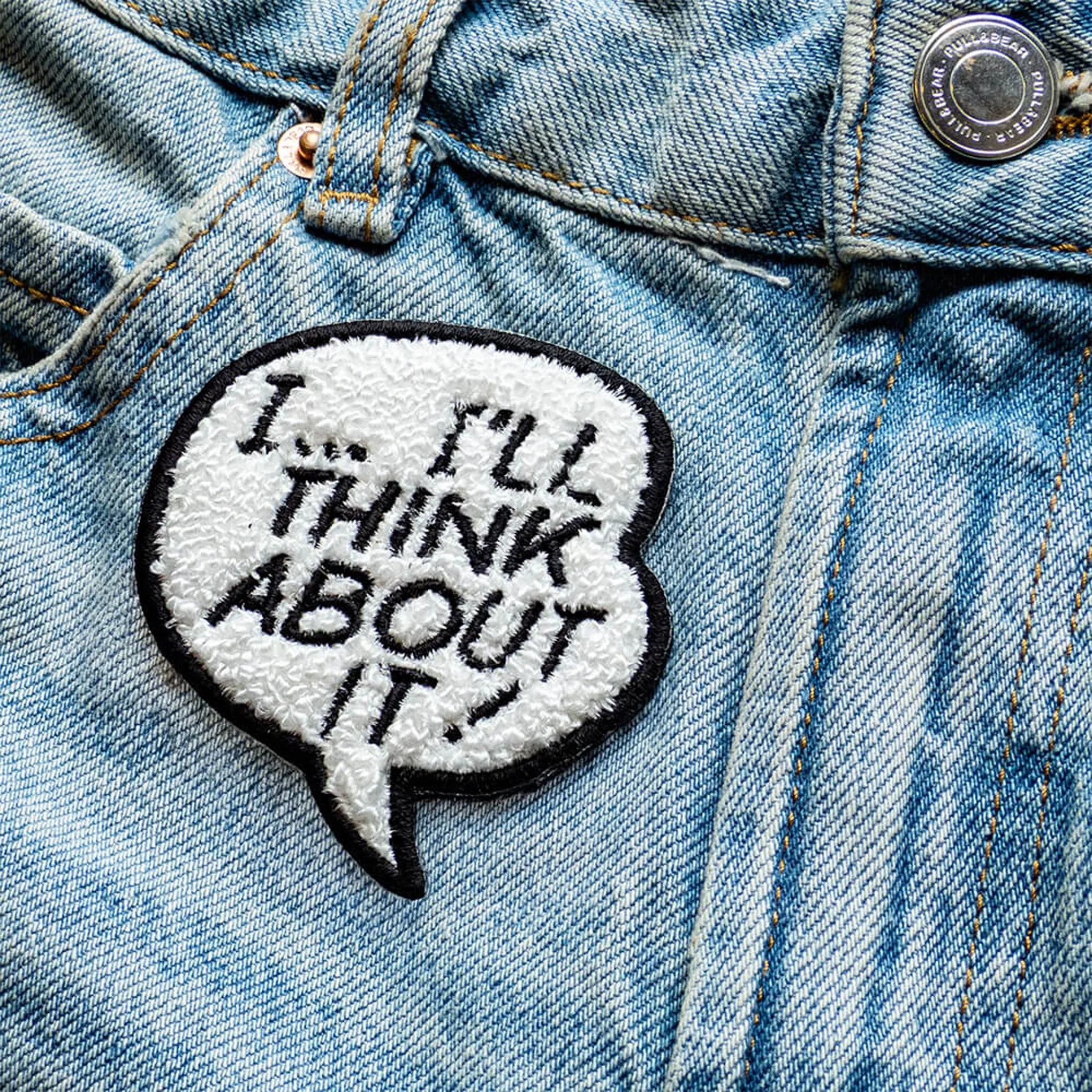 Iron-On Artist Patch - I...I'll Think About It! sold by Moma product image thumbnail 2