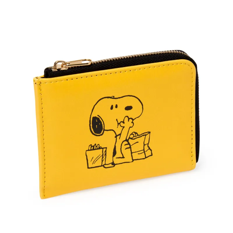 Snoopy Vegan Leather Coin Purse - Yellow sold by Moma