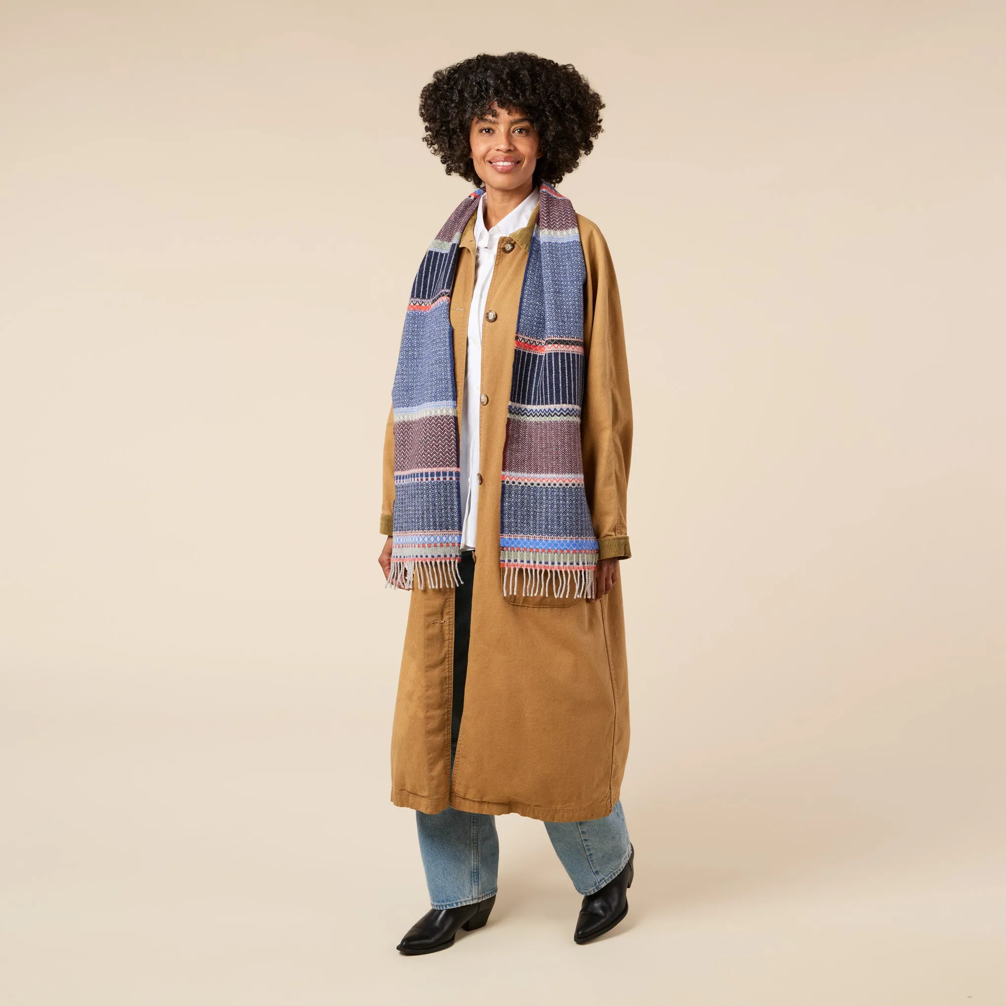 Wallace Sewell Cassia Lambswool Scarf - Fossil sold by Moma product image thumbnail 5