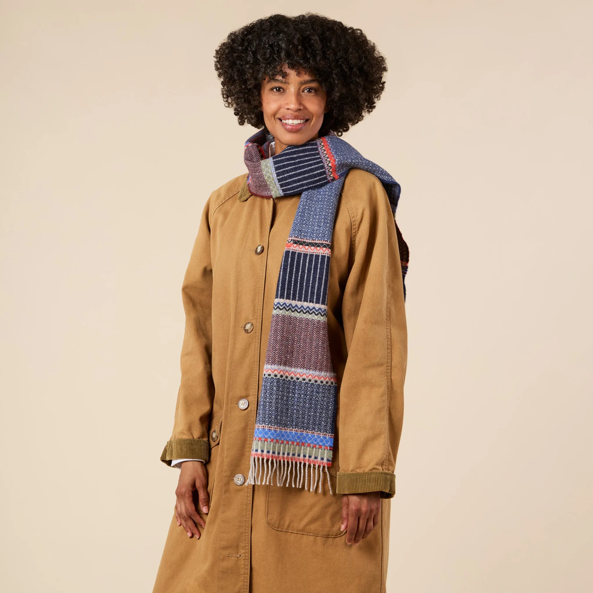 Wallace Sewell Cassia Lambswool Scarf - Fossil sold by Moma product image thumbnail 2