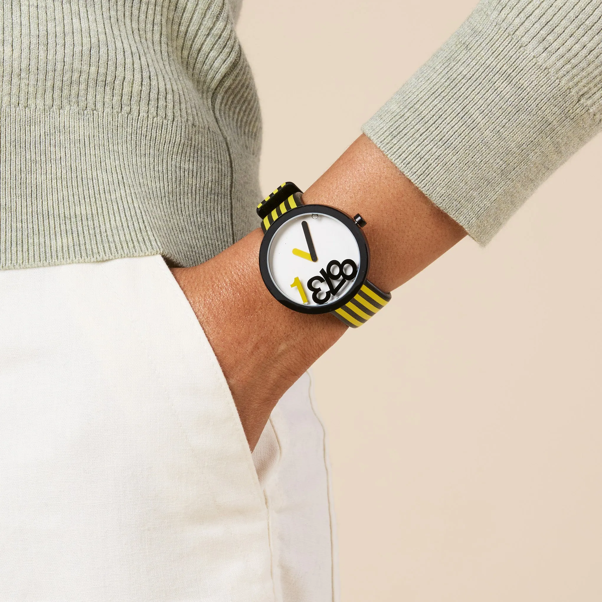 Hey Studio Time For Fun Watch - Yellow sold by Moma product image thumbnail 2