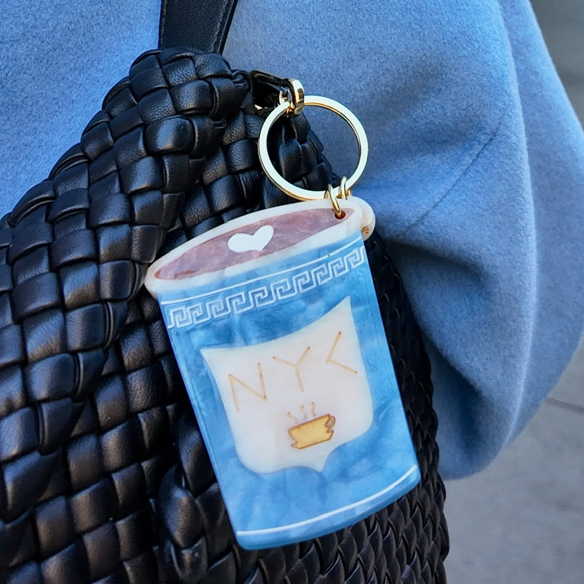 Solar Eclipse Keyring Bag Charm - NY Coffee Cup sold by Moma product image thumbnail 2