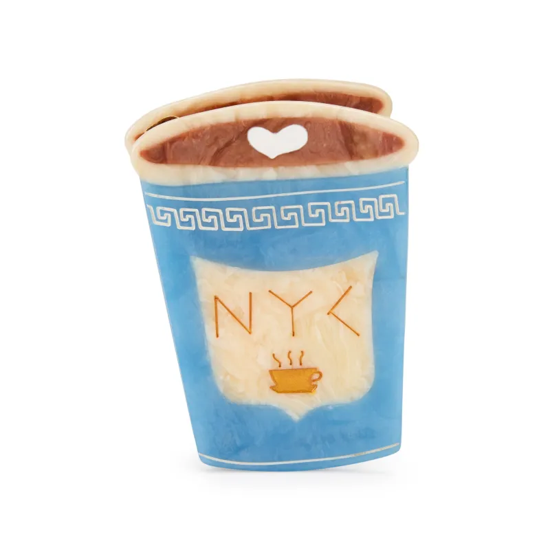 Solar Eclipse Hair Clip - NY Coffee Cup sold by Moma