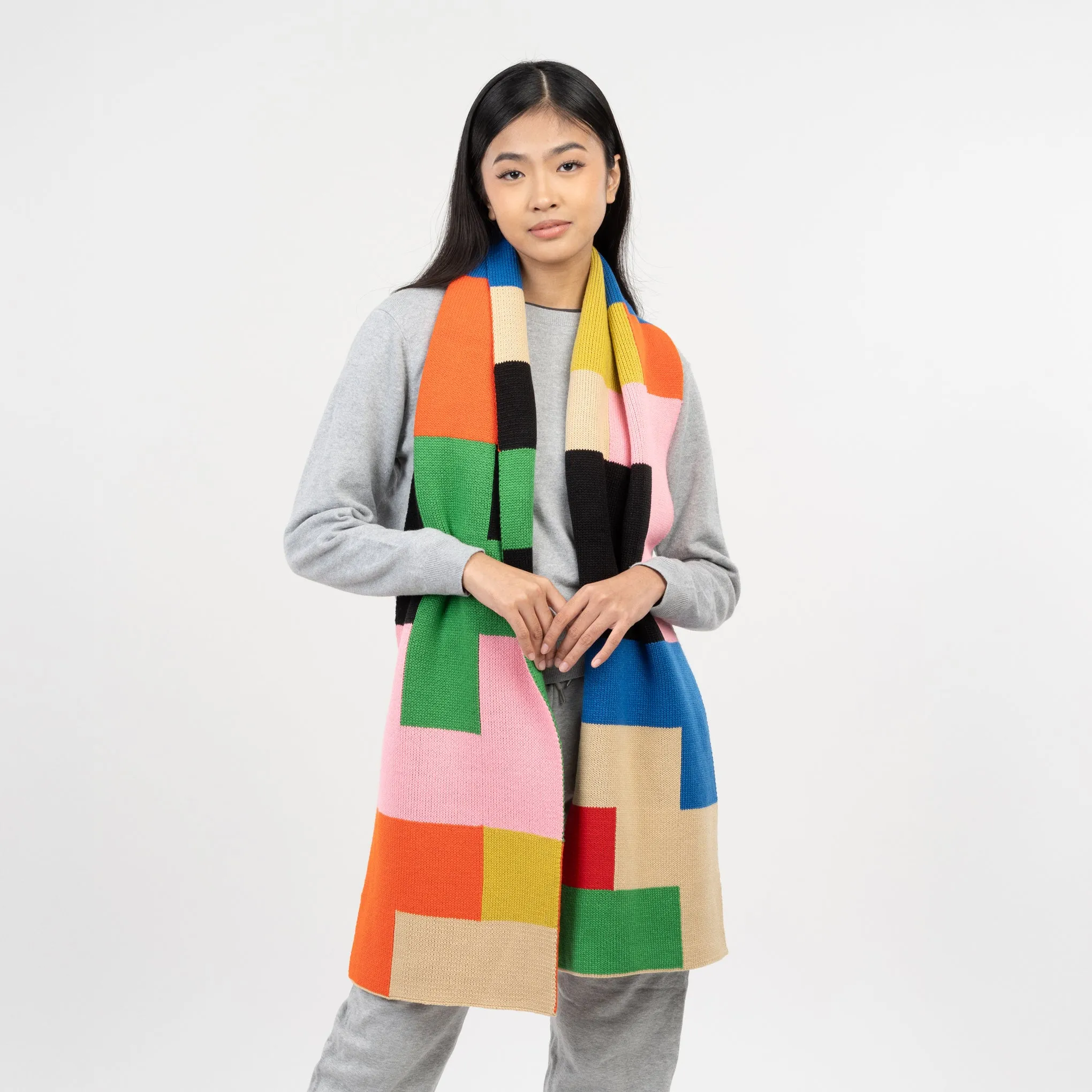 Verloop Oversized Brickwork Scarf sold by Moma product image thumbnail 5
