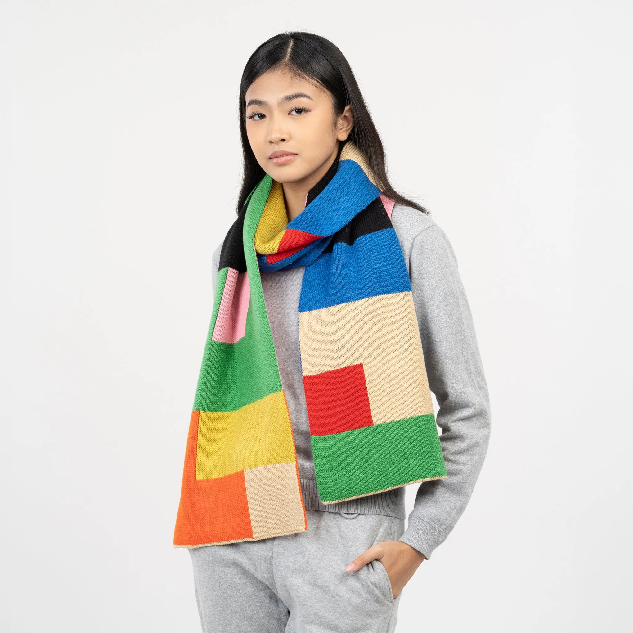 Verloop Oversized Brickwork Scarf sold by Moma product image thumbnail 2