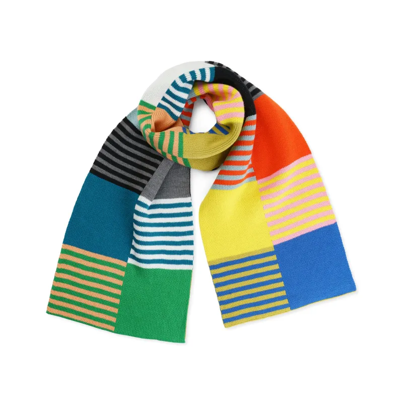 Verloop Oversized Block Stripe Scarf sold by Moma